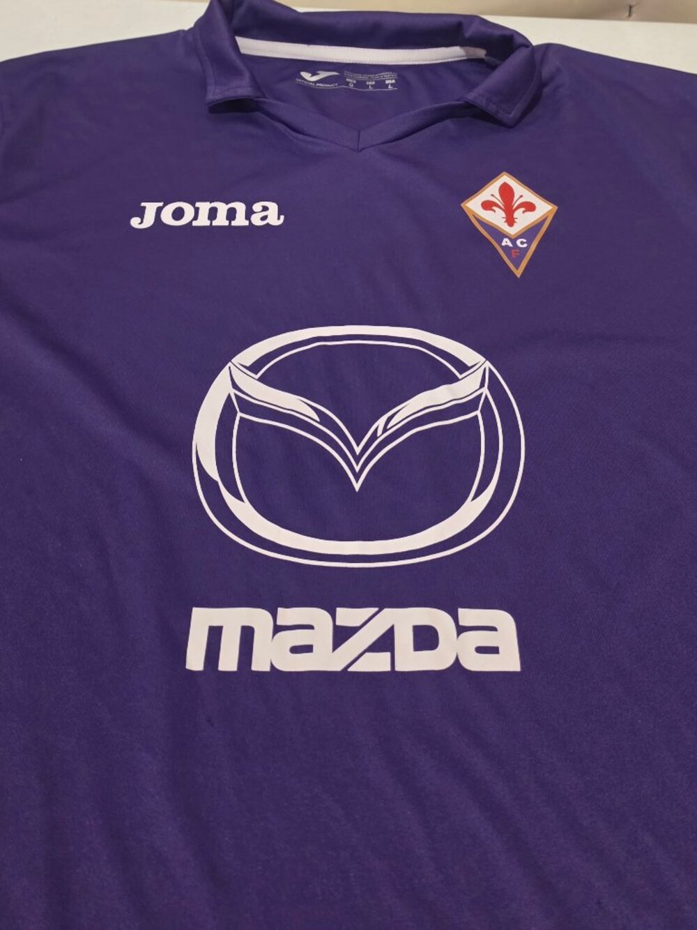 Vintage Fiorentina Soccer Jersey Purple Size L